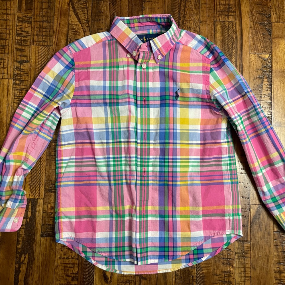 Ralph Lauren Kids Multicolor Plaid Button Down Shirt